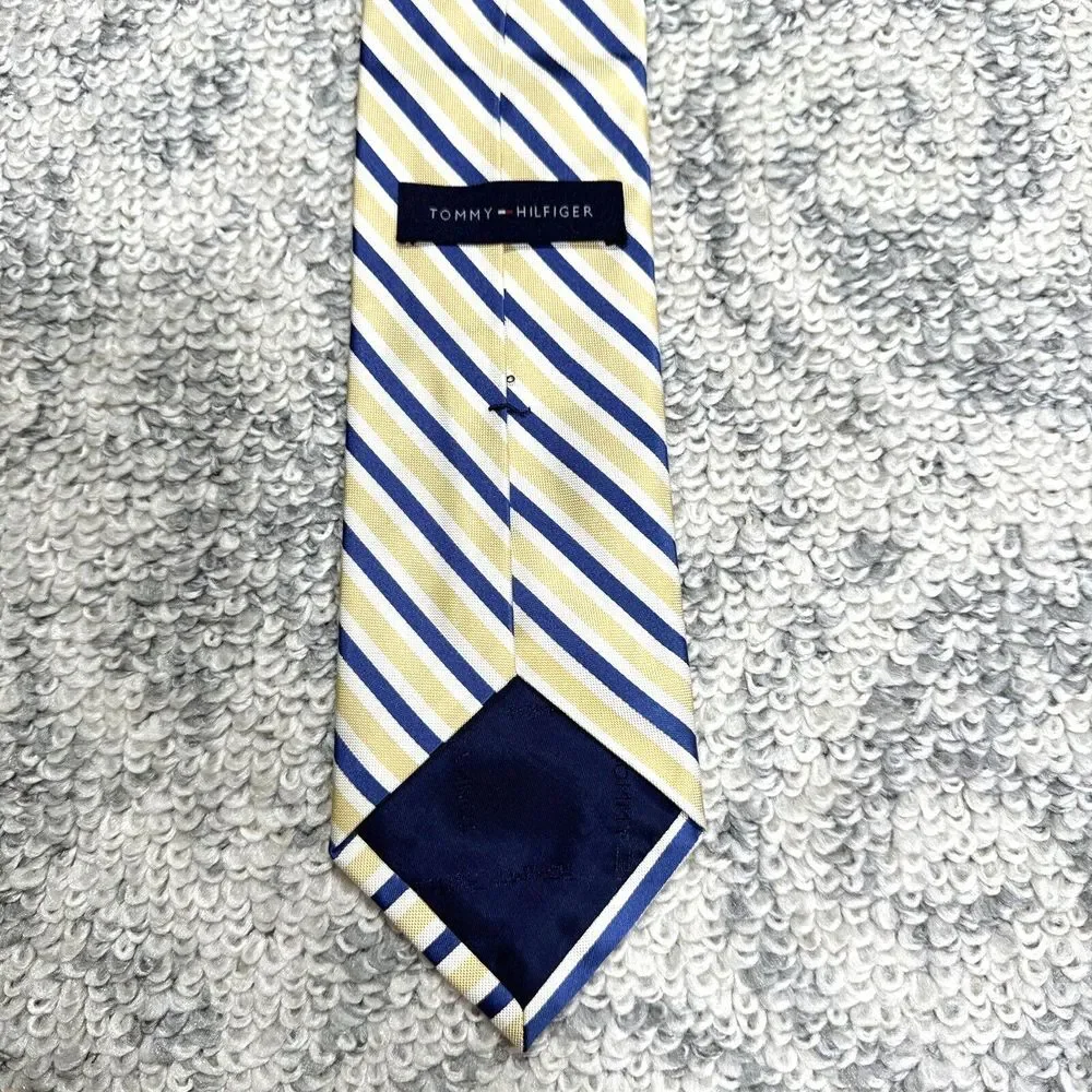 Tommy Hilfiger Men's‎ One Size Blue Green Classic Diagonal Striped Tie 3.5